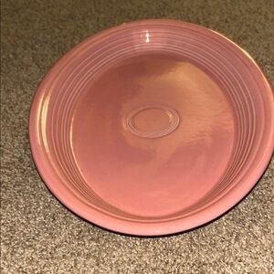 Vintage FIESTAWARE 13.5” Oval Large Serving Platter Rose Pink Homer Laughlin HLC